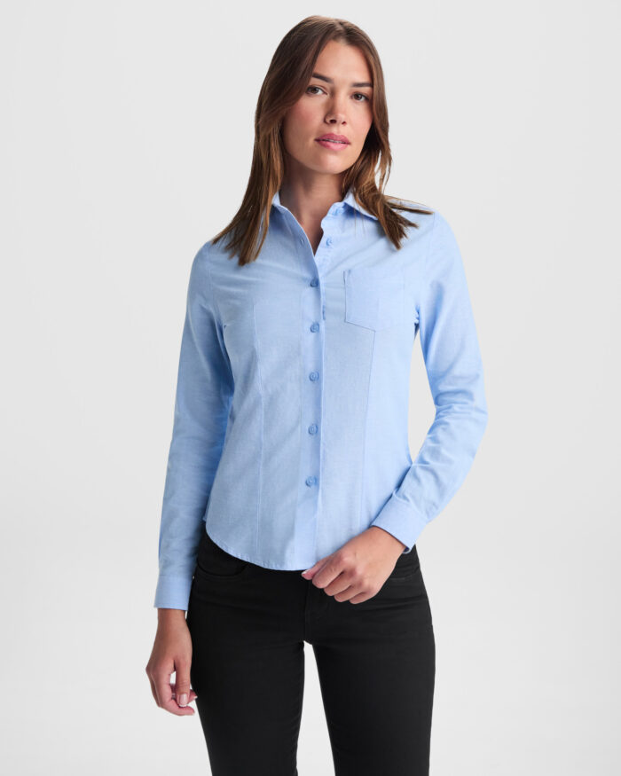 CAMISA MANGA LARGA OXFORD WOMAN - Imagen 2